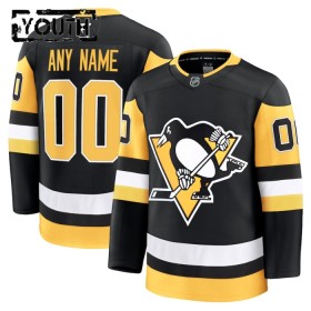 Pittsburgh Penguins Fanatics Premium Custom 2024-25 Heim Schwarz Trikot - Kinder